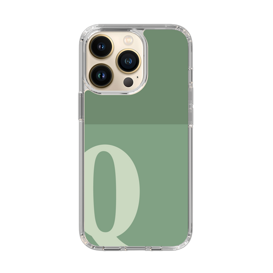 Slim Protection Case［ Original - initial two tone - Q green ］
