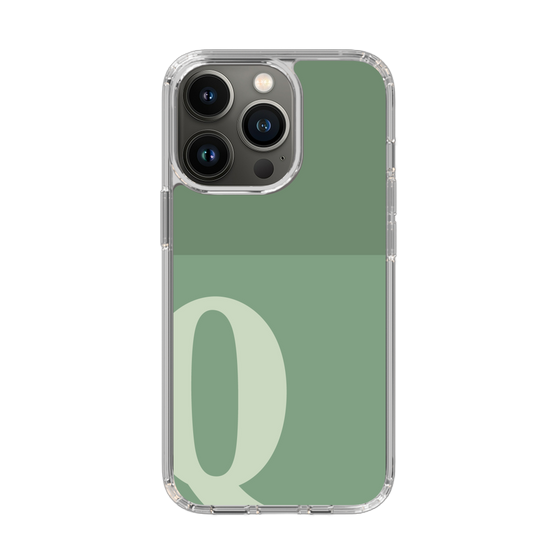 Slim Protection Case［ Original - initial two tone - Q green ］