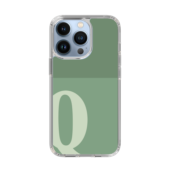 Slim Protection Case［ Original - initial two tone - Q green ］