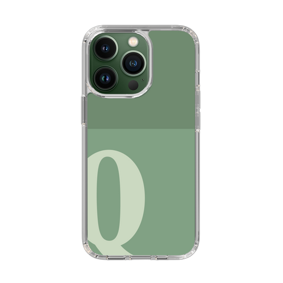 Slim Protection Case［ Original - initial two tone - Q green ］