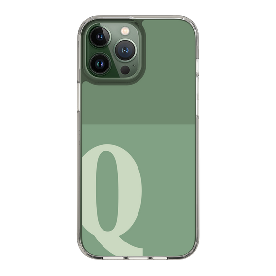 Slim Protection Case［ Original - initial two tone - Q green ］