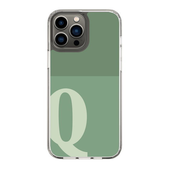 Slim Protection Case［ Original - initial two tone - Q green ］