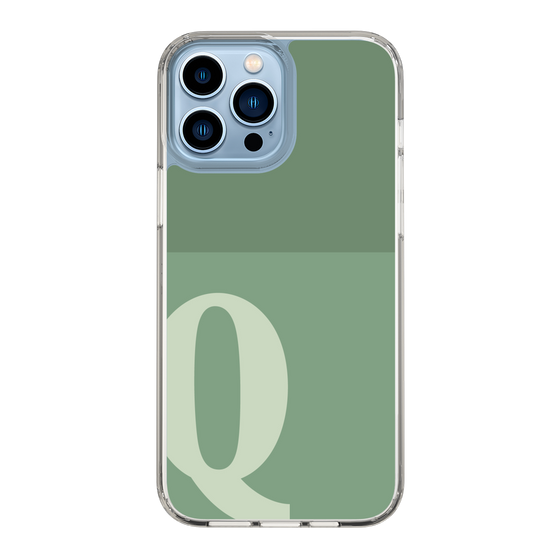 Slim Protection Case［ Original - initial two tone - Q green ］