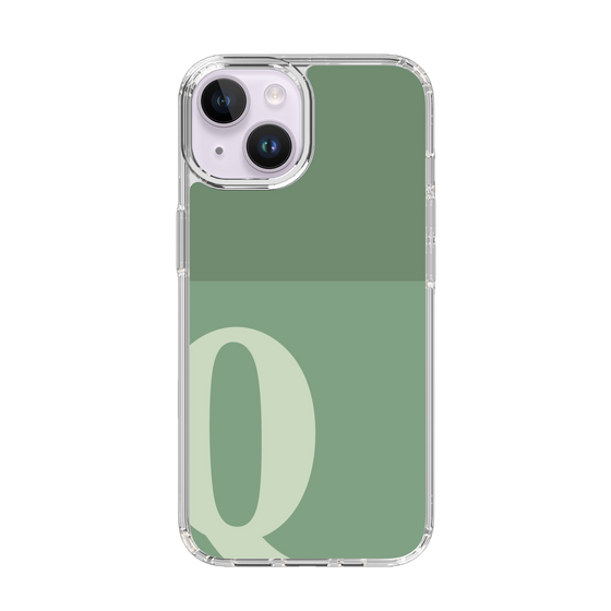 Slim Protection Case［ Original - initial two tone - Q green ］