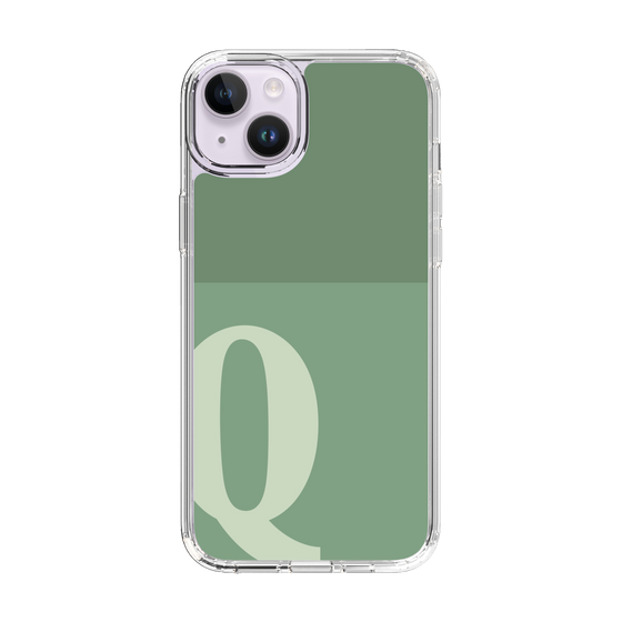 Slim Protection Case［ Original - initial two tone - Q green ］