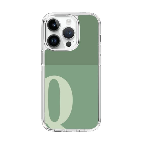 Slim Protection Case［ Original - initial two tone - Q green ］