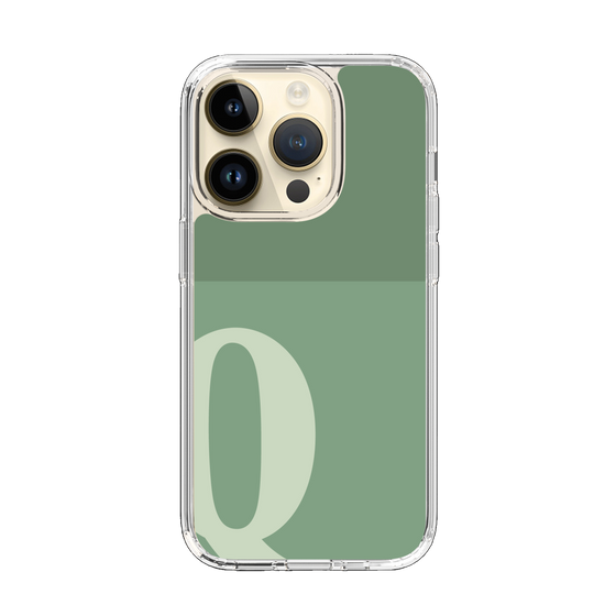 Slim Protection Case［ Original - initial two tone - Q green ］