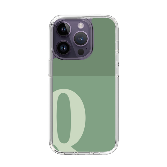 Slim Protection Case［ Original - initial two tone - Q green ］