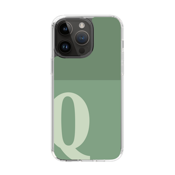 Slim Protection Case［ Original - initial two tone - Q green ］