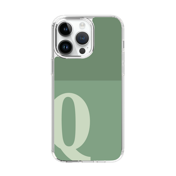 Slim Protection Case［ Original - initial two tone - Q green ］