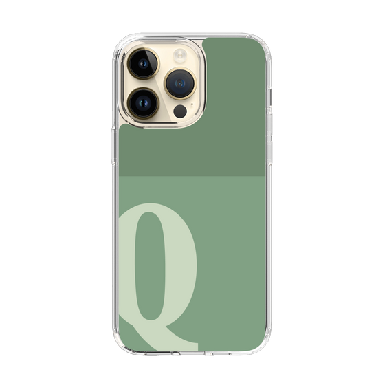Slim Protection Case［ Original - initial two tone - Q green ］