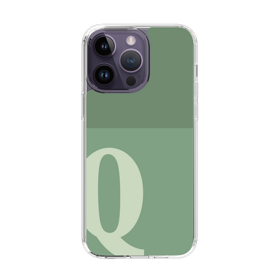 Slim Protection Case［ Original - initial two tone - Q green ］