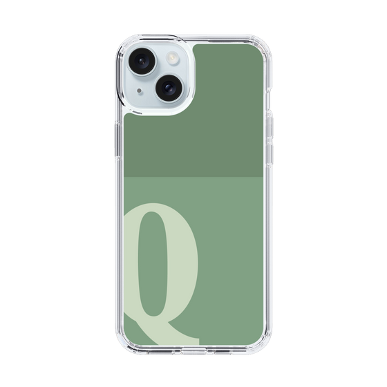 Slim Protection Case［ Original - initial two tone - Q green ］