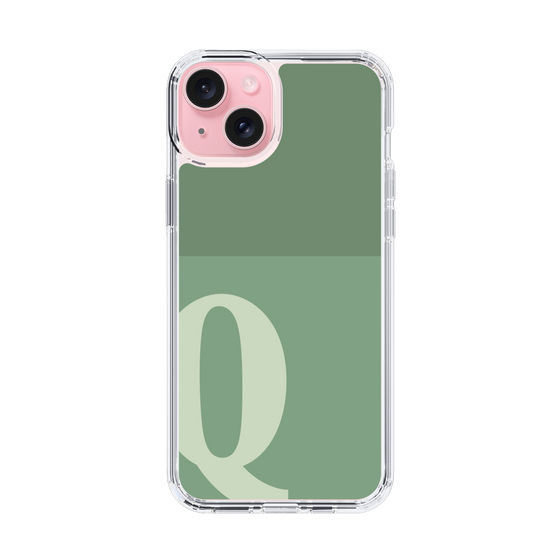 Slim Protection Case［ Original - initial two tone - Q green ］