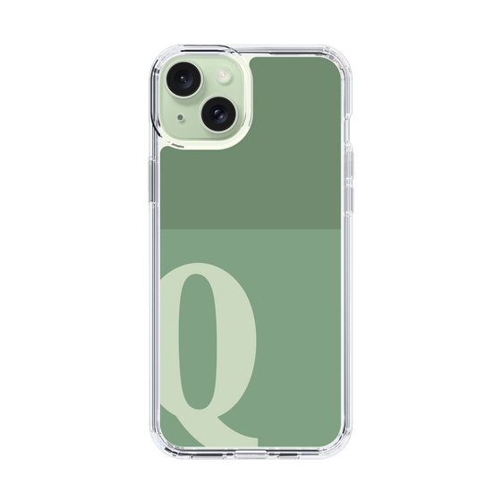 Slim Protection Case［ Original - initial two tone - Q green ］