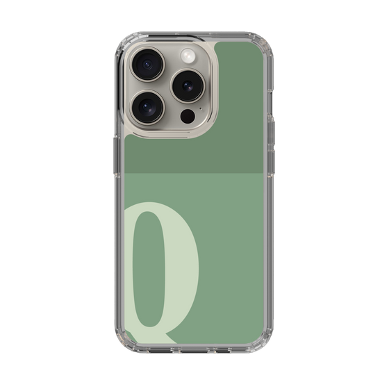 Slim Protection Case［ Original - initial two tone - Q green ］
