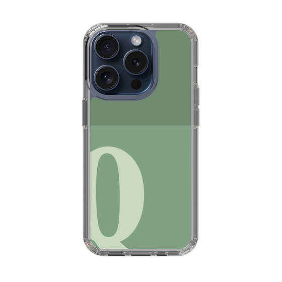 Slim Protection Case［ Original - initial two tone - Q green ］