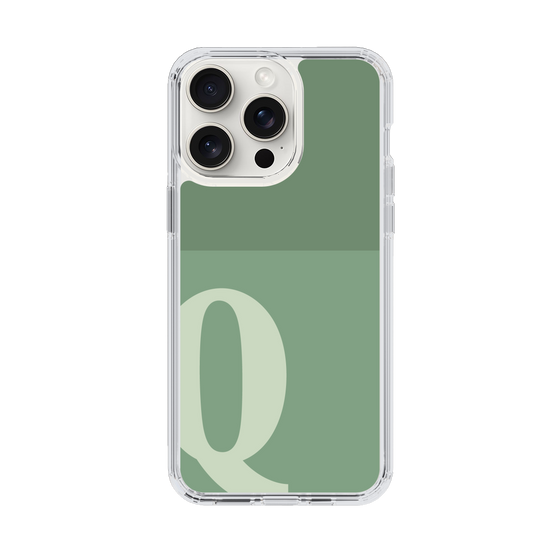 Slim Protection Case［ Original - initial two tone - Q green ］
