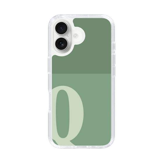 Slim Protection Case［ オリジナル - initial two tone - Q green ］