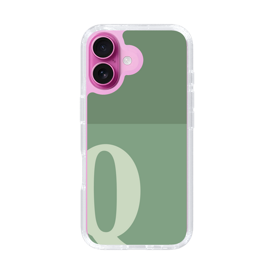 Slim Protection Case［ オリジナル - initial two tone - Q green ］