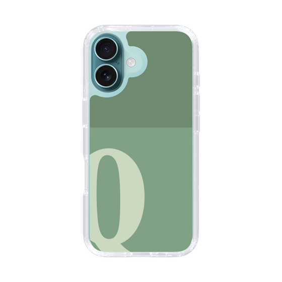 Slim Protection Case［ オリジナル - initial two tone - Q green ］
