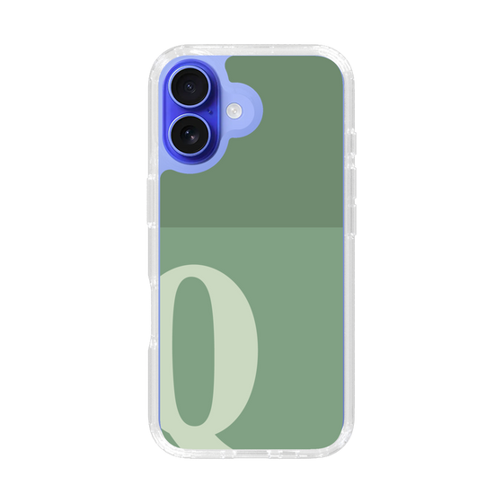Slim Protection Case［ オリジナル - initial two tone - Q green ］