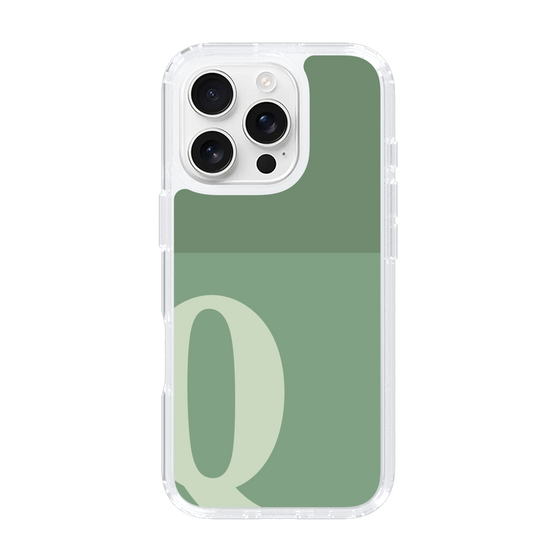 Slim Protection Case［ オリジナル - initial two tone - Q green ］