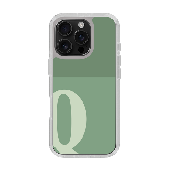Slim Protection Case［ オリジナル - initial two tone - Q green ］