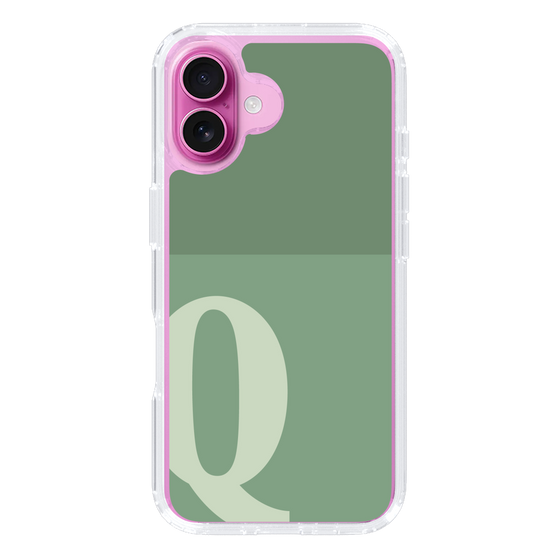 Slim Protection Case［ オリジナル - initial two tone - Q green ］