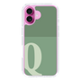 Slim Protection Case［ オリジナル - initial two tone - Q green ］