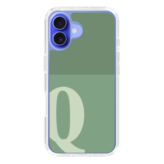 Slim Protection Case［ オリジナル - initial two tone - Q green ］