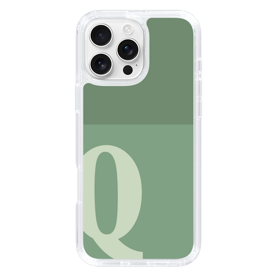 Slim Protection Case［ オリジナル - initial two tone - Q green ］