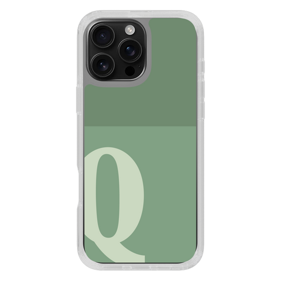 Slim Protection Case［ オリジナル - initial two tone - Q green ］