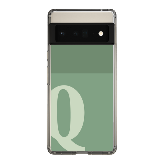 Slim Protection Case［ Original - initial two tone - Q green ］