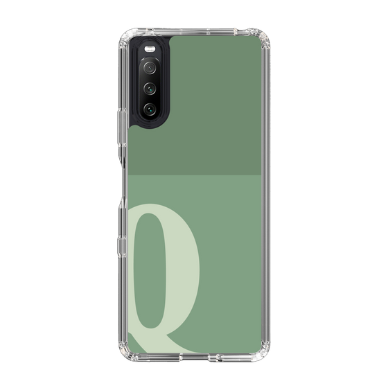 Slim Protection Case［ Original - initial two tone - Q green ］
