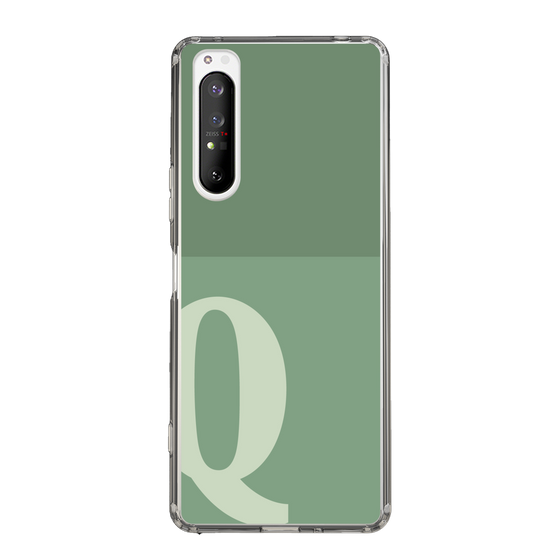 Slim Protection Case［ Original - initial two tone - Q green ］