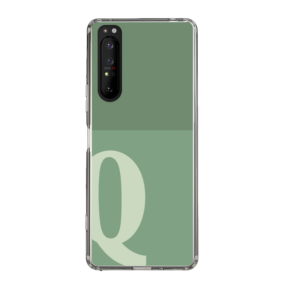 Slim Protection Case［ Original - initial two tone - Q green ］