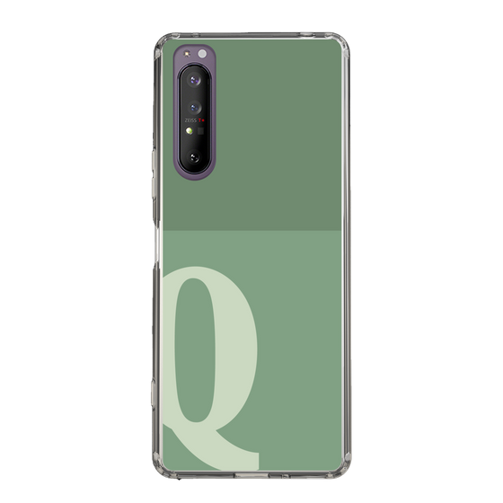Slim Protection Case［ Original - initial two tone - Q green ］