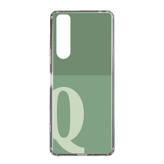 Slim Protection Case［ Original - initial two tone - Q green ］