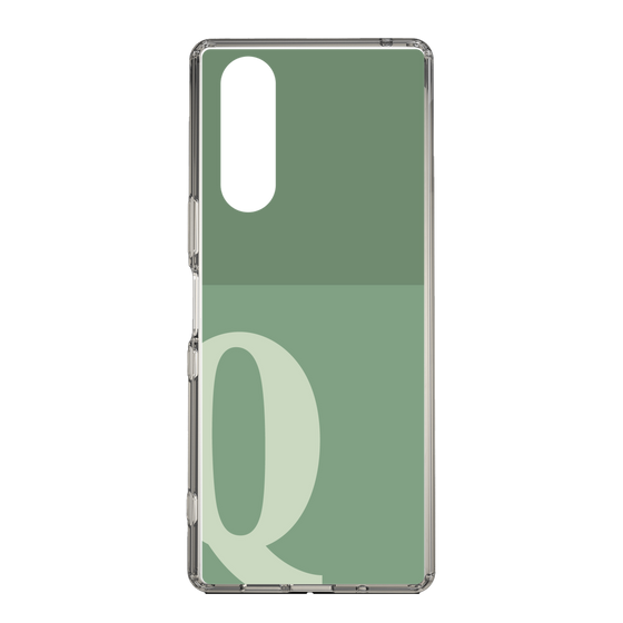 Slim Protection Case［ Original - initial two tone - Q green ］