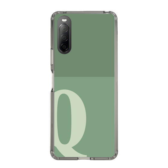 Slim Protection Case［ Original - initial two tone - Q green ］