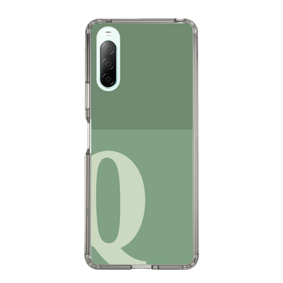 Slim Protection Case［ Original - initial two tone - Q green ］