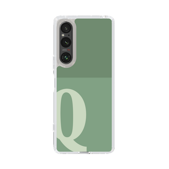 Slim Protection Case［ Original - initial two tone - Q green ］