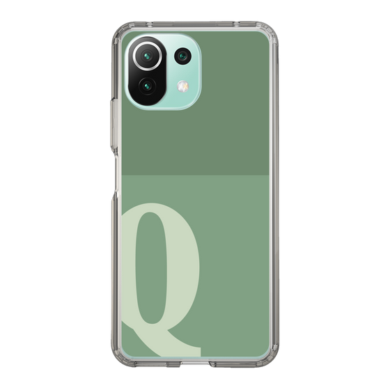 Slim Protection Case［ Original - initial two tone - Q green ］