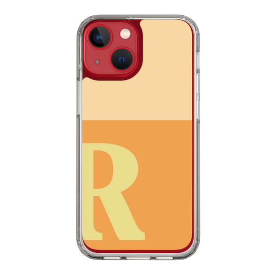 Slim Protection Case［ Original - initial two tone - R orange ］