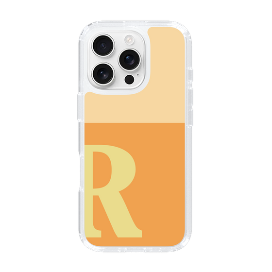 Slim Protection Case［ オリジナル - initial two tone - R orange ］
