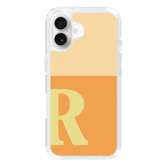 Slim Protection Case［ オリジナル - initial two tone - R orange ］
