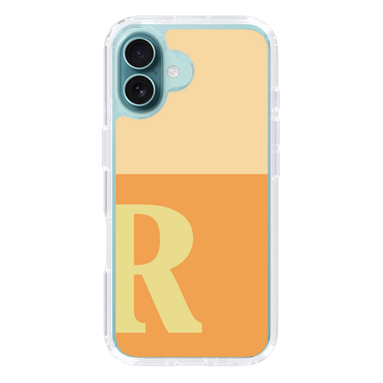 Slim Protection Case［ オリジナル - initial two tone - R orange ］