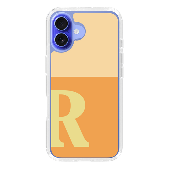Slim Protection Case［ オリジナル - initial two tone - R orange ］