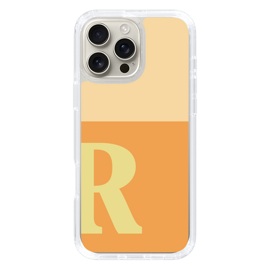 Slim Protection Case［ オリジナル - initial two tone - R orange ］